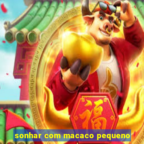 sonhar com macaco pequeno